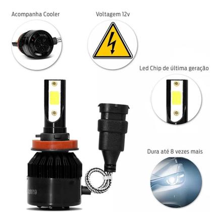 Imagem de Ultra Super Led Farol Milha Vw Jetta 07-14 7800 Lm Code HB4 6000K