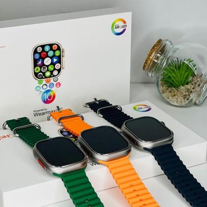 Imagem de Ultra Watch Séries 10 Wearmax W69 PLUS Gen 2 Amoled prova dágua lançamento NFC assistente inteligencia artificial chat GPT Smartwatch 1 Pulseiras