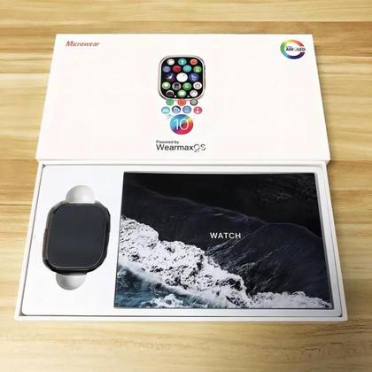 Imagem de Ultra Watch Séries 10 Wearmax W69 PLUS Gen 2 Amoled prova dágua lançamento NFC assistente inteligencia artificial chat GPT Smartwatch 1 Pulseiras