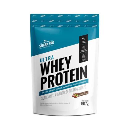 Imagem de Ultra Whey Protein Sabor Chocolate Avelã Refil 907G Shark