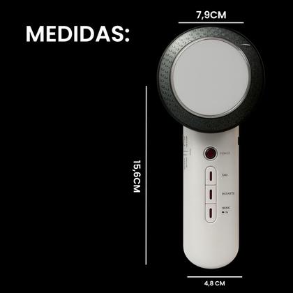 Imagem de Ultrassom Profissional 3 em 1 com Infravermelho e TENS para Estética Facial e Corporal