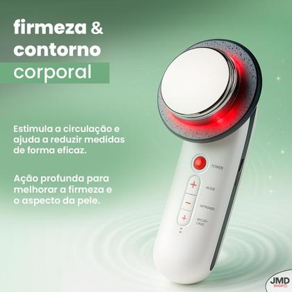 Imagem de Ultrassom Profissional 3 em 1 com Infravermelho e TENS para Estética Facial e Corporal