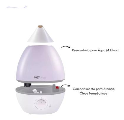 Imagem de Umidificador Ar Ambiente Difusor Aromas Luminária Wap Bivolt