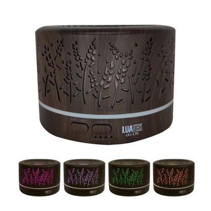 Imagem de Umidificador Aromatizador De Ar 700ml Ultrassônico 7 Leds Difusor Aromas Óleos Essenciais Controle