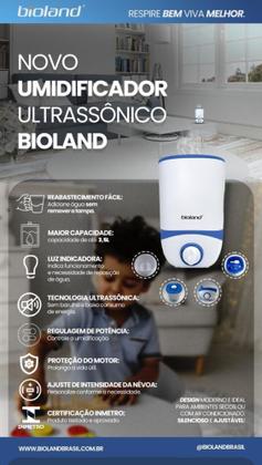 Imagem de Umidificador de Ar Ambiente Ultrassônico 3,5l Bioland GL6690