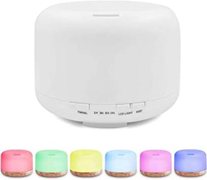 Imagem de Umidificador De Ar Aromatizador Purificador Portátil Led Rgb 500ml