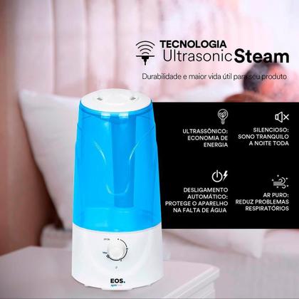 Imagem de Umidificador De Ar Aromatizador Ultrassônico 3L Eum02A Eos