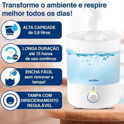 Imagem de Umidificador de Ar Bibolt para Ambientes com Ar Condicionado-Super Silencioso-2,8 Litros