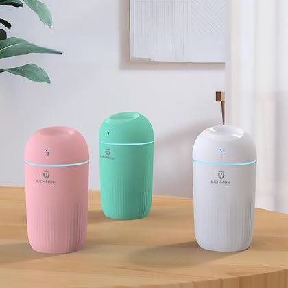 Imagem de Umidificador de Ar Difusor de Aromas Climatizador USB com LED