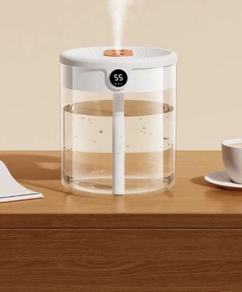 Imagem de Umidificador De Ar Digital Dupla Saída Portátil cabe em qualquer lugar Bivolt 1,2 L com nota fiscal