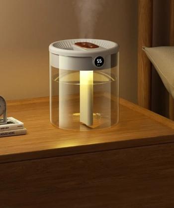 Imagem de Umidificador De Ar Digital Dupla Saída Portátil cabe em qualquer lugar Bivolt 1,2 L com nota fiscal