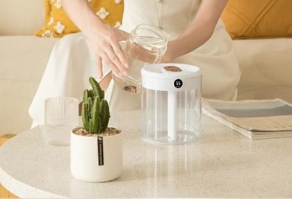 Imagem de Umidificador De Ar Digital Dupla Saída Portátil cabe em qualquer lugar Bivolt 1,2 L com nota fiscal