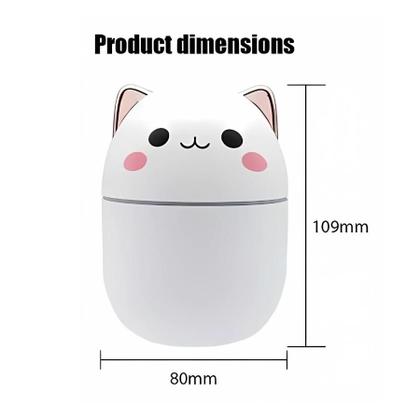 Imagem de Umidificador de Ar Gatinho com LED e Design Moderno