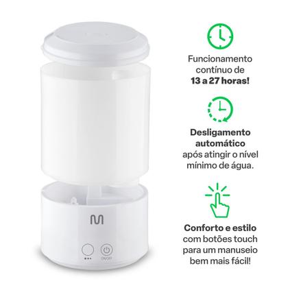 Imagem de Umidificador de Ar Portatil Silencioso Pure Air - HC143