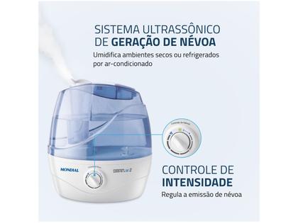 Imagem de Umidificador de Ar Ultrassônico Portátil Mondial Comfort Air 2 NUA-02 2,2L