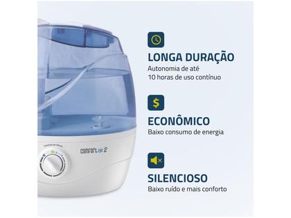 Imagem de Umidificador de Ar Ultrassônico Portátil Mondial Comfort Air 2 NUA-02 2,2L