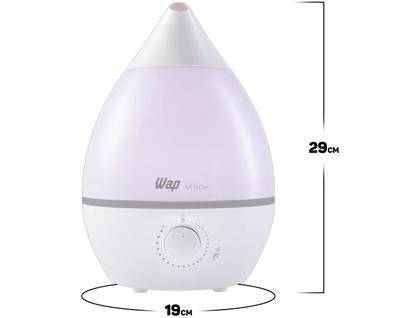 Imagem de Umidificador De Ar Ultrassônico WAP Air Flow 4L C/ Luminária Led E Difusor De Aromas Bivolt Silencioso 20W