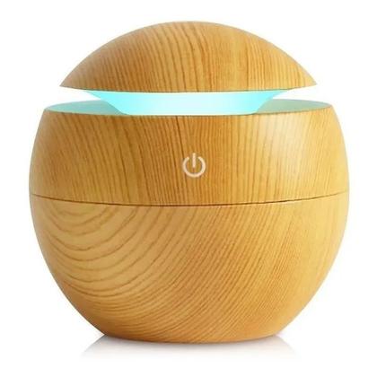 Imagem de Umidificador Difusor Aromatizador USB 130ml Ultrassônico 7 Cores de Led Desligamento Automático BOLIN- AMADEIRADO CLR