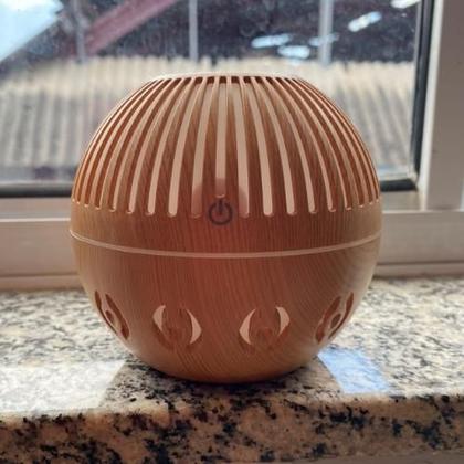 Imagem de Umidificador Difusor Ultrassônico Marfim com Luz LED