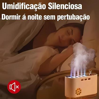 Imagem de Umidificador Doméstico Difusor Aromas E Luz Led Ultrassônico