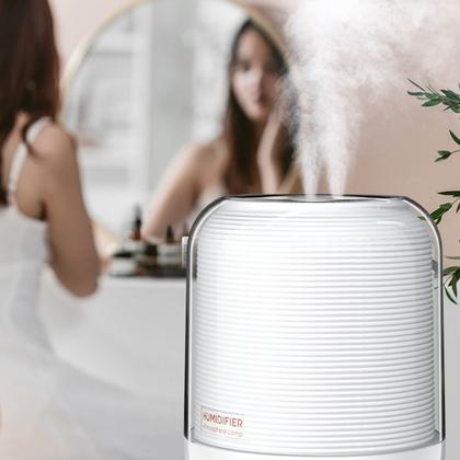 Imagem de Umidificador Doméstico e de Escritório, Bocal Duplo Grande Neblina - Branco