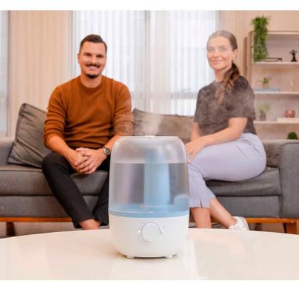 Imagem de Umidificador e Aromatizador de Ar Ultrassônico 2,3L com luminária - Air Flow U2 (110V/220V)