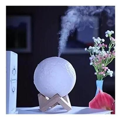 Imagem de Umidificador E Aromatizador Luminaria Abajur E Lua Cheia 3D