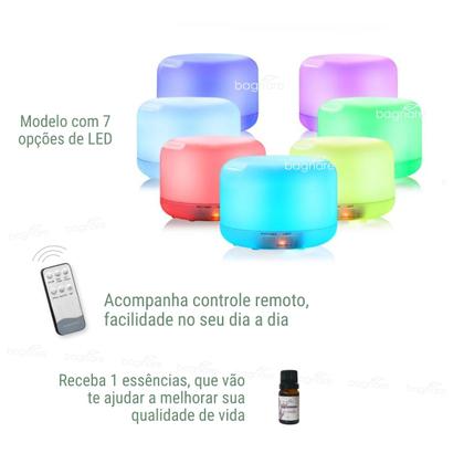 Imagem de Umidificador e Difusor de Ar para Quarto de Bebê Ultrassônico Luz Led e Óleo Aromatizador Lavanda - Holdmay