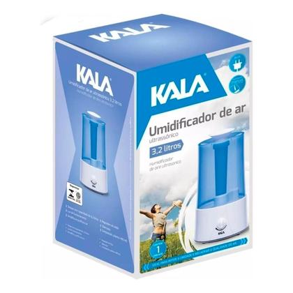 Imagem de Umidificador Ultrassônico 3,2l Bivolt Com Regulagem p/Quarto e Escritório Azul 110V/220V - Kala