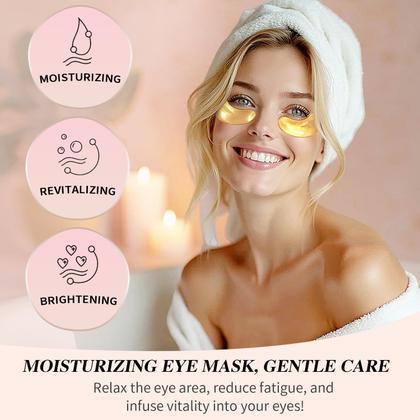 Imagem de Under Eye Patches Onespring em ouro 24K (24 pares) para mulheres