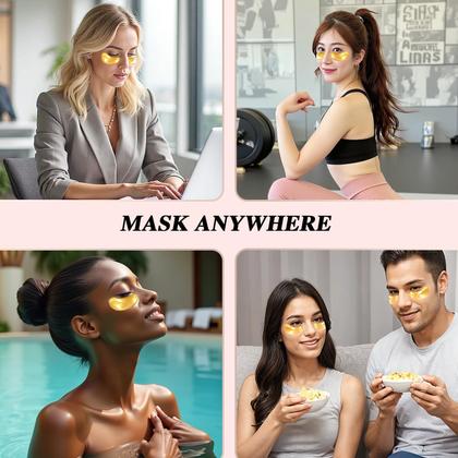 Imagem de Under Eye Patches Onespring em ouro 24K (24 pares) para mulheres