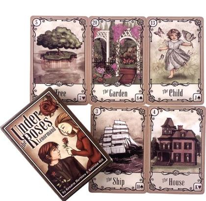 Imagem de Under the Roses Lenormand Oracle Deck Oráculo Cigano Sob As Rosas Baralho de Cartas de Tarô