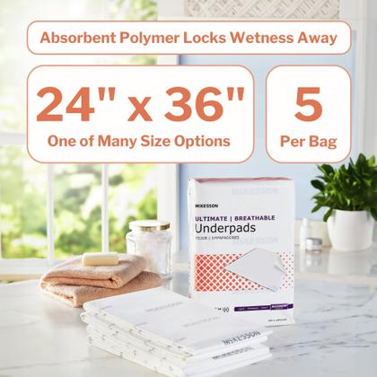 Imagem de Underpads McKesson Max Absorbency 61x91cm (5 unidades)