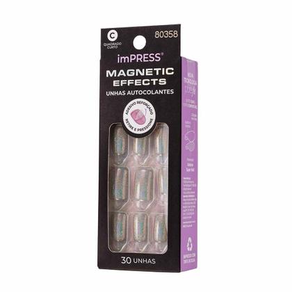 Imagem de Unhas Autocolantes imPRESS Magnetic Effects The Good Days - Quadrado Curto