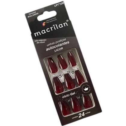 Imagem de Unhas Postiças Bailarina Médio Licor UP710B - Macrilan
