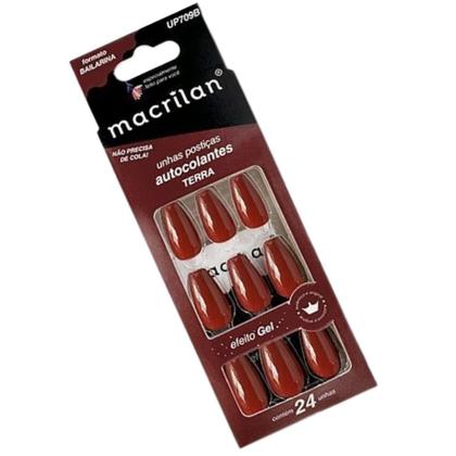 Imagem de Unhas Postiças Bailarinha Médio Terra UP709B - Macrilan