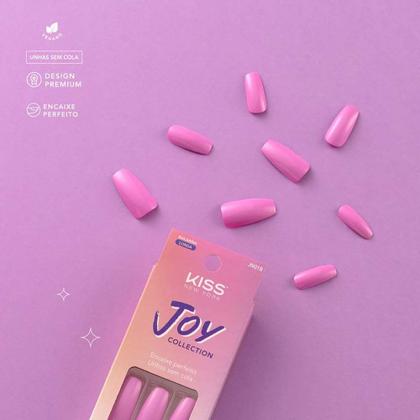 Imagem de Unhas Postiças Kiss New York Joy Collection Real Pink