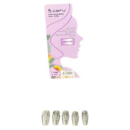 Imagem de Unhas Postiças para Alongamento Transparente MT04  Dafu