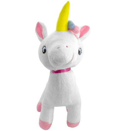 Imagem de Unicórnio Rosa De Pelúcia Pequeno Anti-alérgico Fofinho - Cortex Brinquedos