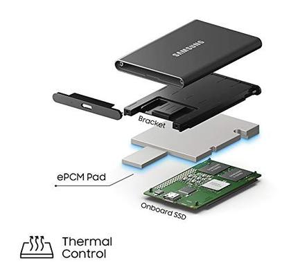 Imagem de Unidade de estado sólido externa SAMSUNG T7 Portable SSD 500GB