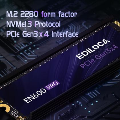 Unidade de estado sólido interna Ediloca EN600 PRO 512 GB NVMe M.2