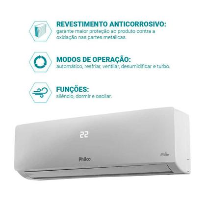 Imagem de Unidade Interna Evaporadora Philco PAC12FB Inverter 220V