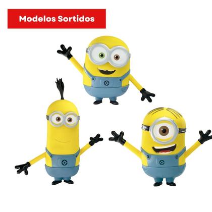 Imagem de Unidade Sortida Brinquedo Boneco de Vinil Minion Articulado Bob ou Stuart ou Kevin Líder - 2788