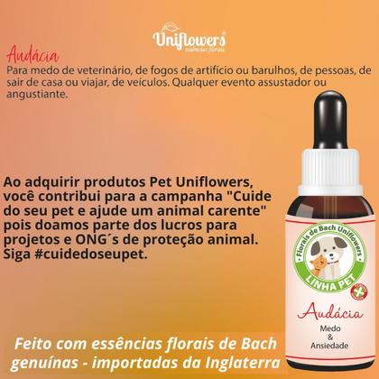 Imagem de Uniflowers Floral De Bach Pet Gotas Audácia 9Ml - 30Ml
