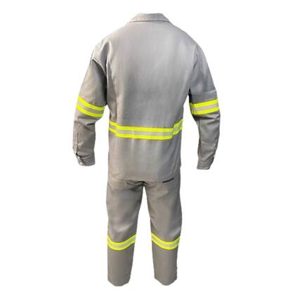 Imagem de Uniforme Anti Chama Nr10 TAM M Risco 2 (Calça+Camisa)