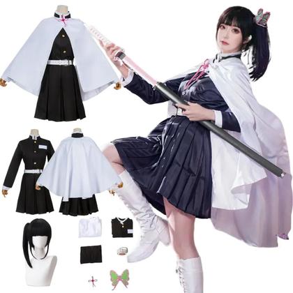 Imagem de Uniforme De Anime Tsuyuri Kanao Feminino Adulto Kimono Haori Cosplay Fantasia Vestido De Halloween