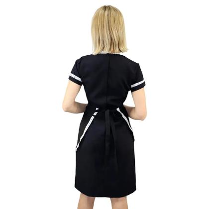 Imagem de Uniforme de Camareira Vestido de Copeira + Avental de Camareira - Uniforme Copeira - uniforme Governanta