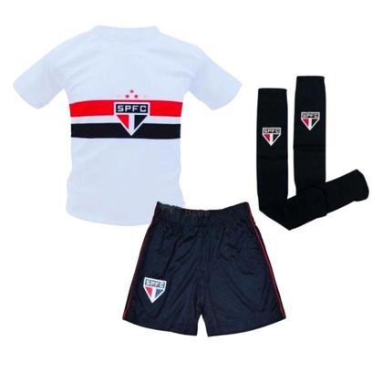 Imagem de Uniforme Infantil São Paulo Kit 3 Peças Oficial