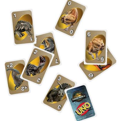 Imagem de Uno Jurassic World Rebirth Jogo De Cartas Mattel Jft28