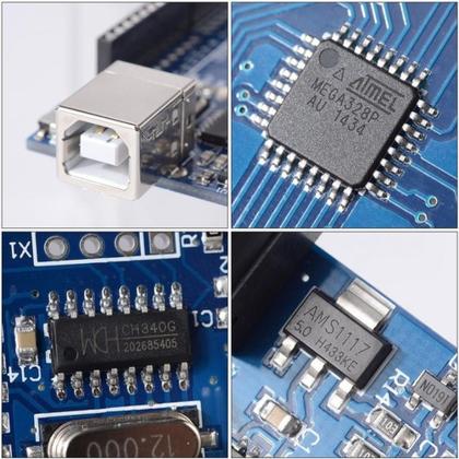 Imagem de Uno R3 SMD CH340 compativel com arduino  Com Cabo USB